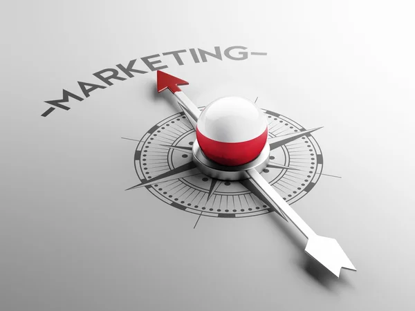 Polonia Concetto di marketing — Foto Stock