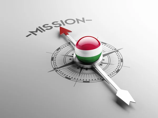 Misja koncepcja Węgry — Zdjęcie stockowe