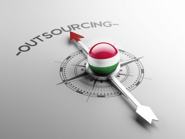 Hungary  Outsourcing Concep clipart