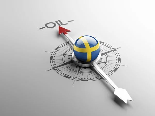 Sverige olja koncept — Stockfoto