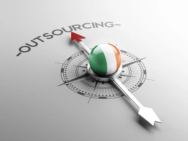 Irlanda Outsourcing Concep —  Fotos de Stock