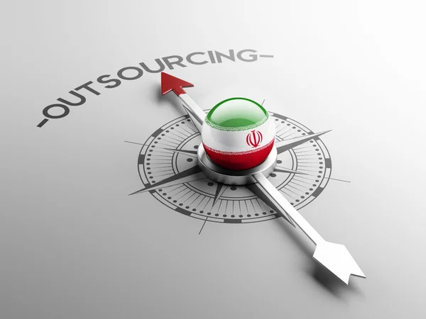 Irán Outsourcing Concep —  Fotos de Stock