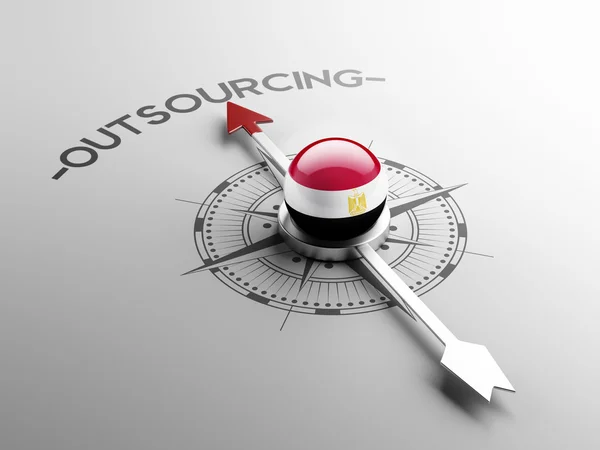 Egypten Outsourcing begreppsmässigt — Stockfoto