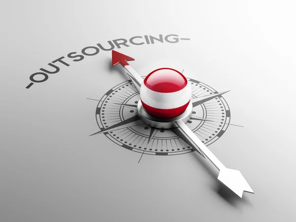 Concepto de Outsourcing de Austria —  Fotos de Stock