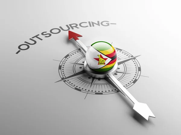 Concepto de Outsourcing de Zimbabwe —  Fotos de Stock