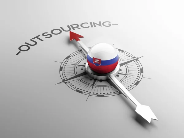 Eslovaquia Outsourcing Concep —  Fotos de Stock