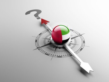 Birleşik Arap Emirlikleri yüksek çözünürlüklü soru işareti kavramı