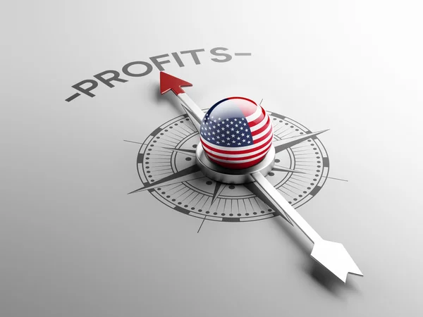 United States Profit Concept — Stock Photo, Image