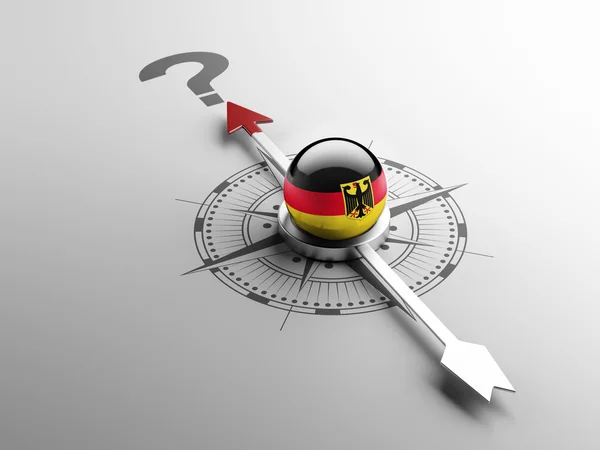 Alemania Concepto del signo de interrogación —  Fotos de Stock