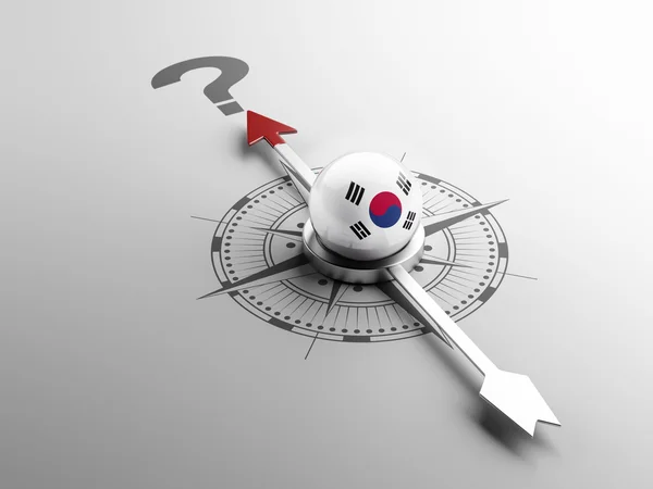 South Korea Compass Concept — Stock Photo, Image