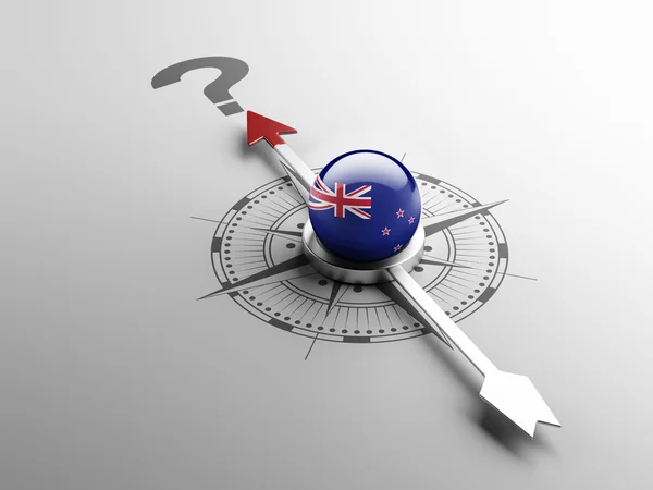 New Zealand Question Mark Concept — Stock Photo, Image