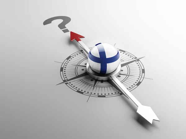Finland Question Mark Concept — Stock Photo, Image