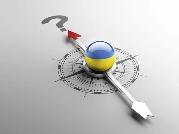 Ucrania Marco de preguntas Concepto —  Fotos de Stock
