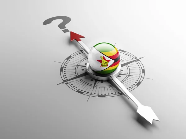 Zimbabwe Question Mark Concept — Stock Photo, Image