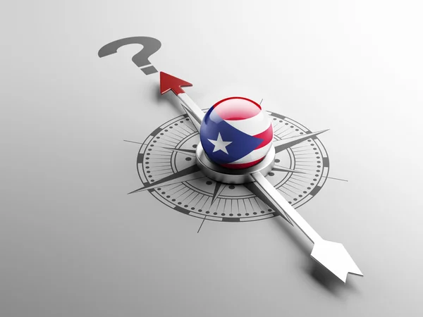 Puerto Rico kérdés Mark koncepció — Stock Fotó