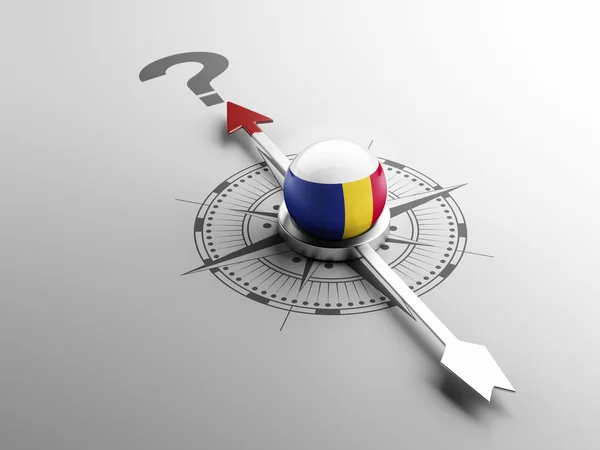 Romania Question Mark Concept — Stock Photo, Image