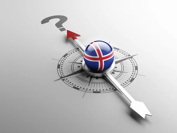 Iceland Question Mark Concept — Stock Photo, Image