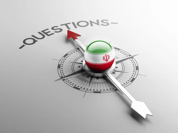 Iran Questions Concept — Stock Photo, Image
