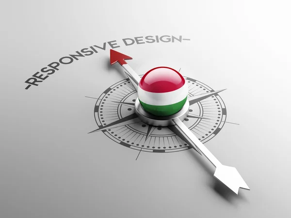 Conceito de Design responsivo Hungria — Fotografia de Stock