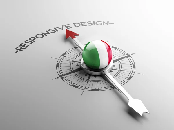 Italy responsive design konzept — Stockfoto