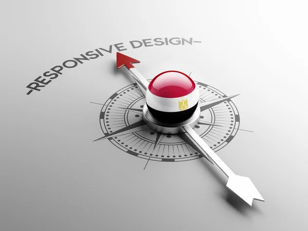 Egypten Responsive Design Concept - Stock-foto
