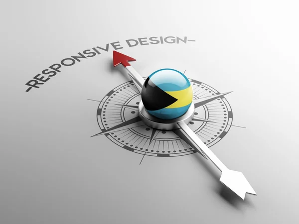 Conceito de design responsivo de alta resolução das Bahamas — Fotografia de Stock