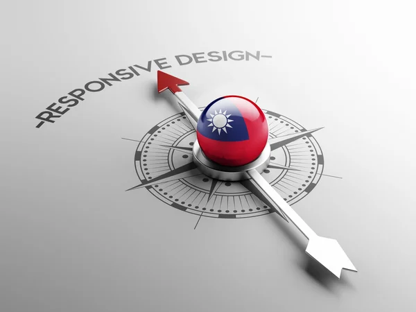 Taiwan responsieve Design Concept — Stockfoto