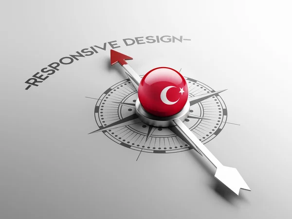 Tyrkiet Responsive Design Concept - Stock-foto