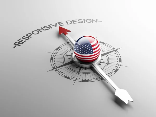 Verenigde Staten responsieve Design Concept — Stockfoto