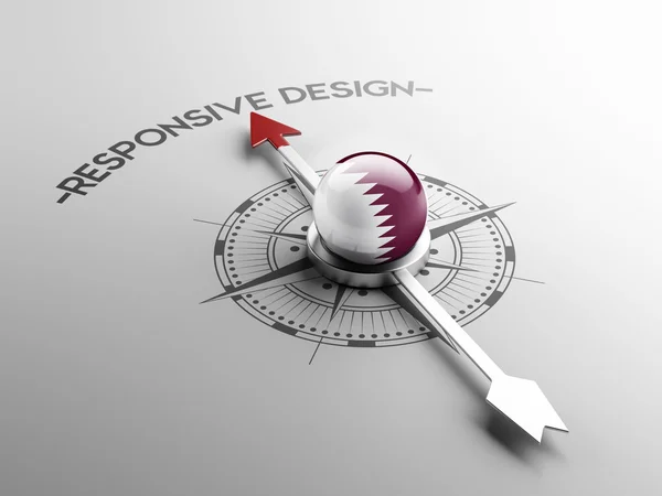 Qatar responsieve Design Concept — Stockfoto