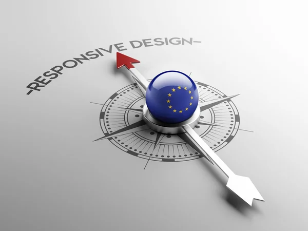 Europese Unie responsieve Design Concept — Stockfoto