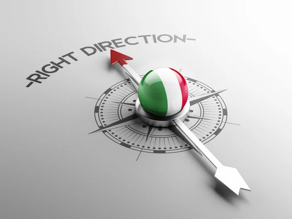 Italia Concepto de Dirección Correcta — Foto de Stock