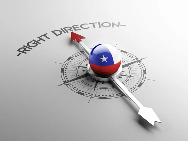 Chile Concepto de Dirección Correcta — Foto de Stock