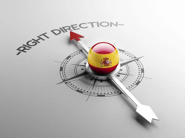 Spain Right Direction Concept — Stock Photo, Image
