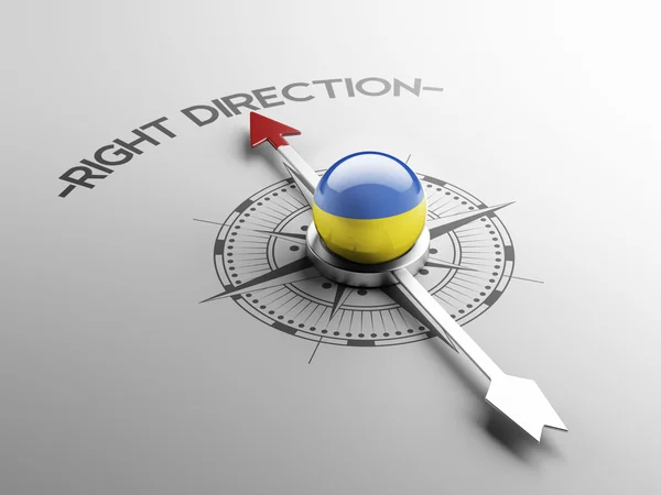 Ucrania Concepto de dirección correcta —  Fotos de Stock