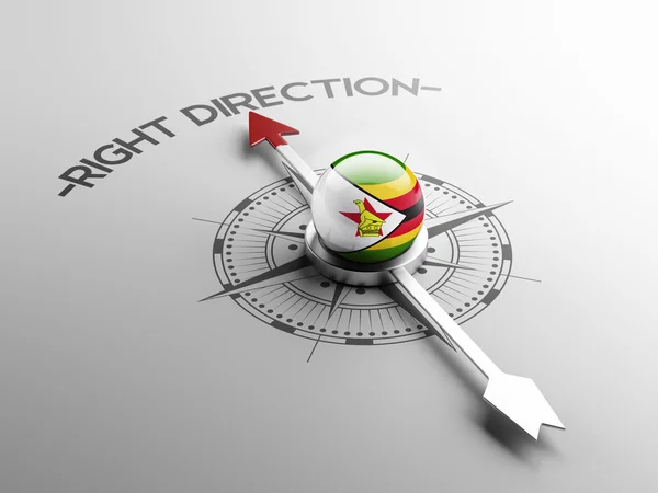 Zimbabwe Concepto de Dirección Correcta —  Fotos de Stock