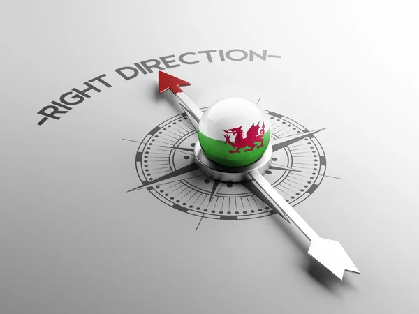 Wales Right Direction Concept — Stock Photo, Image