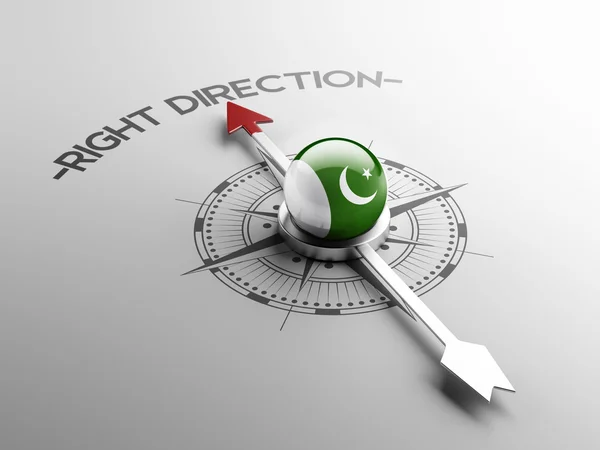 Pakistán Concepto de Dirección Correcta —  Fotos de Stock