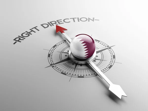 Katar správným směrem koncept — Stock fotografie