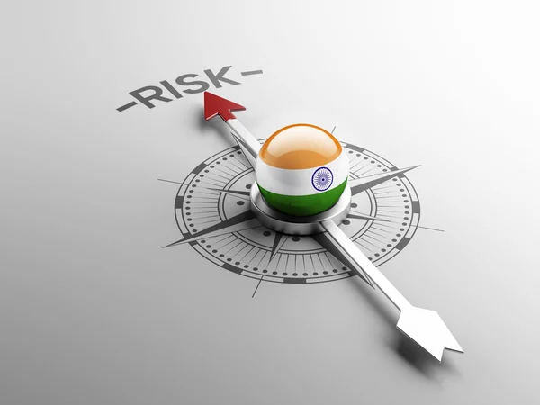 Concepto de riesgo de India — Foto de Stock