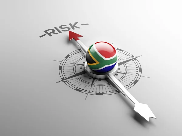 Концепция риска в ЮАР — стоковое фото