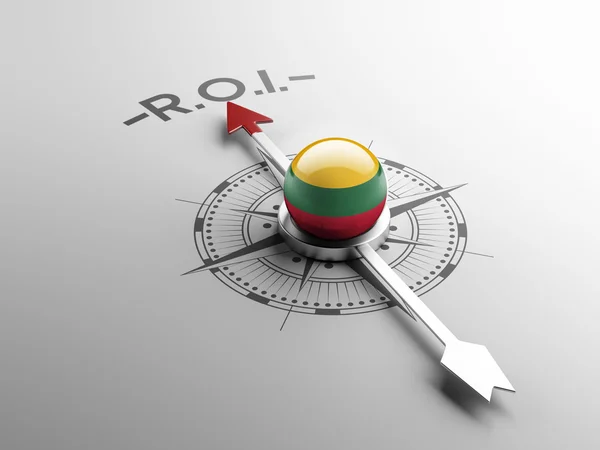 Lithuania ROI Concept — Stock Photo, Image