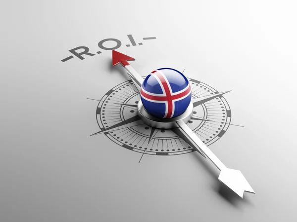 Исландская концепция ROI — стоковое фото