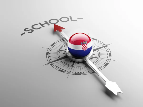 Kroatien High Resolution School konceptet — Stockfoto