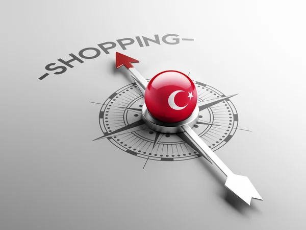 Tyrkiet shopping koncept - Stock-foto