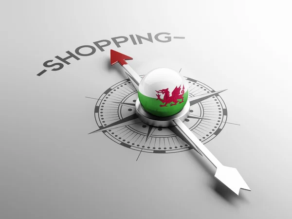 Wales shopping konzept — Stockfoto