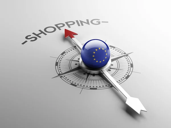 Europese Unie Shopping Concept — Stockfoto