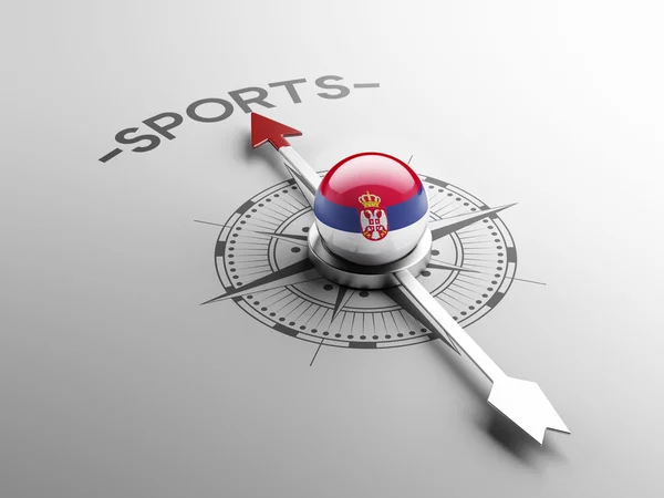Sérvia conceito de esportes — Fotografia de Stock