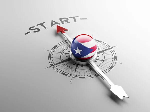 Puerto Rico Start koncept — Stockfoto