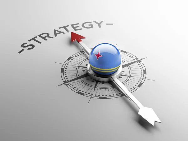 Aruba hoge resolutie strategie Concept — Stockfoto
